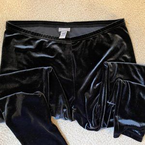 NWOT J Jill Black velvet leggings